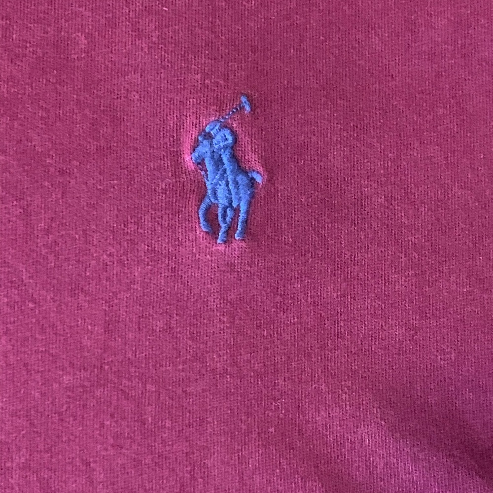 Polo by Ralph Lauren Shirt XL Burgundy Short Sleeve Soft Casual Preppy - Picture 3 of 7